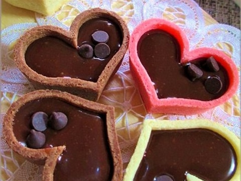 バレンタインに生チョコのチョコタルト